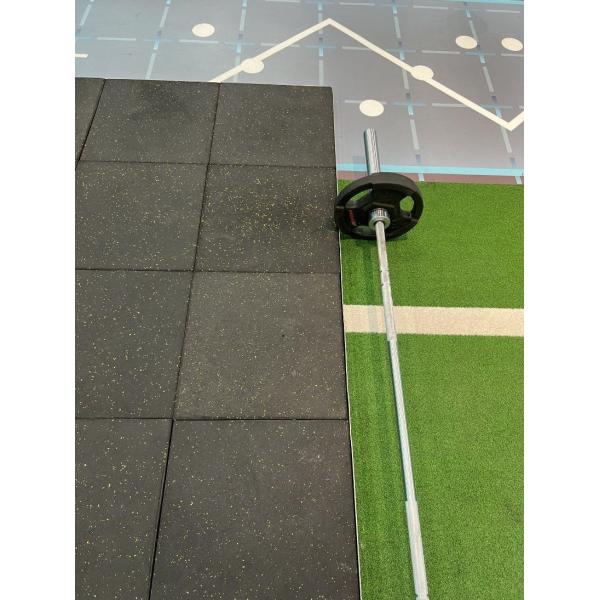 Slip-Resistant Surface Natural Rubber Floor Matting Tiles for Gym Equipment and Machines