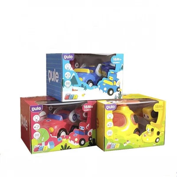 Fold Toy Cardboard Packaging Box Transparent Window Corrugated Cardboard Shipping Box
