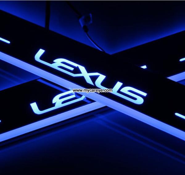 Lexus ES LED lights side step car door sill led light auto pedal scuff