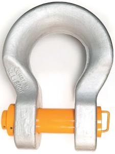 800 Tonne Wide Body Shackles , ASME B30.26 DNV Bow Type Shackle