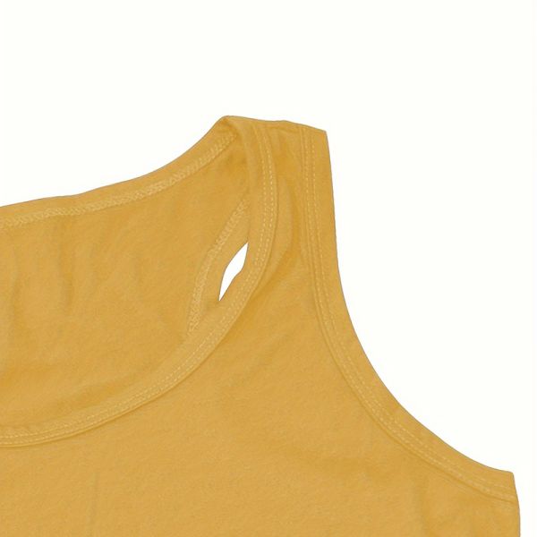 Custom Athletic Tank Tops Unisex Sleeveless Vest Ladies Ribbed Crop Top Custom Logo
