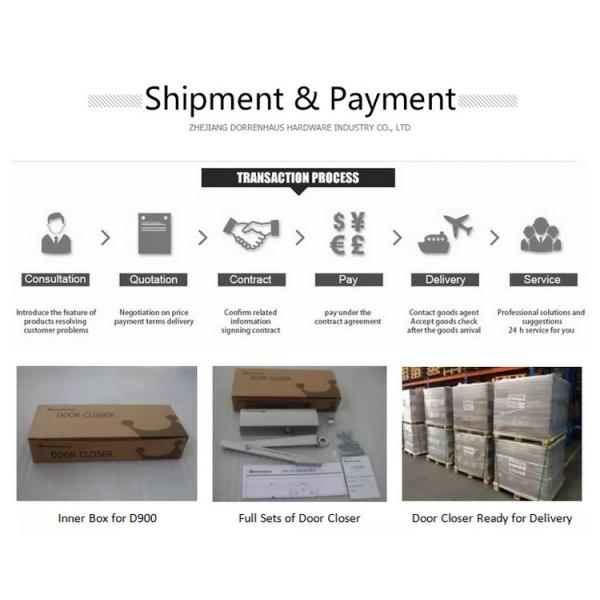 Backcheck Automatic Hydraulic Door Closer Top Jamb Mounted for Commercial Door