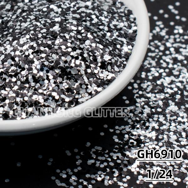 Bulk Holographic Golden Aluminum Glitter Hexagonal Pigment Injection Grade