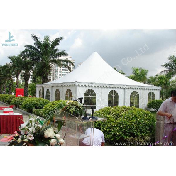 High Peak PVC Party Tent Shelter White Gazebo Canopy 80 km / h Wind Load