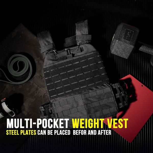 Padded Tactical Gun Bag Carry Army Military Weighted Vest With Plates 20kg