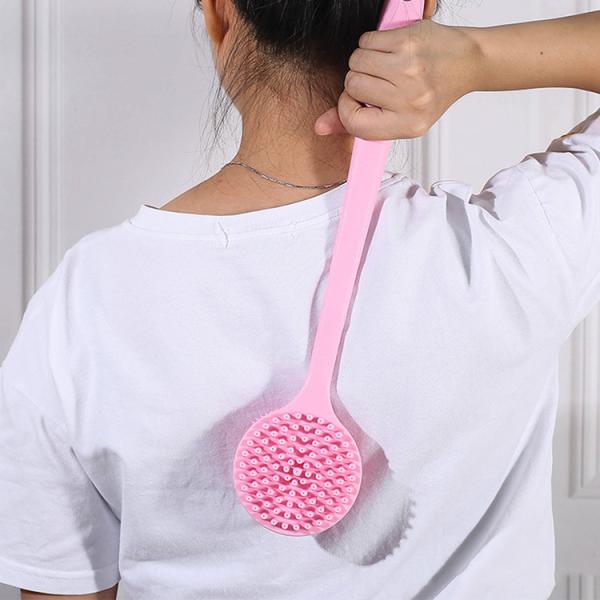 Hypoallergenic длинное тело ванны силикона ручки чистит домашние аксессуары щеткой Bathroom