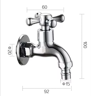 Стенный гигиенический кран ABS Пластиковый садовый кран для гостиничных ванных комнат