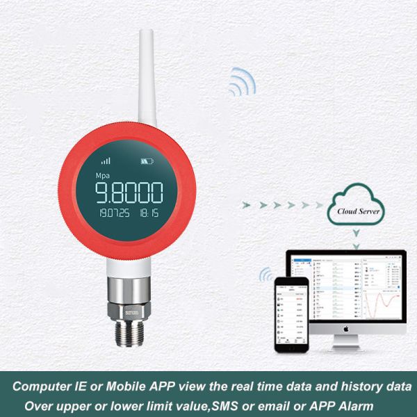 High Precision 0.5 Grade Wireless Pressure Transmitter Lora NB IOT Digital Pressure Meter 
