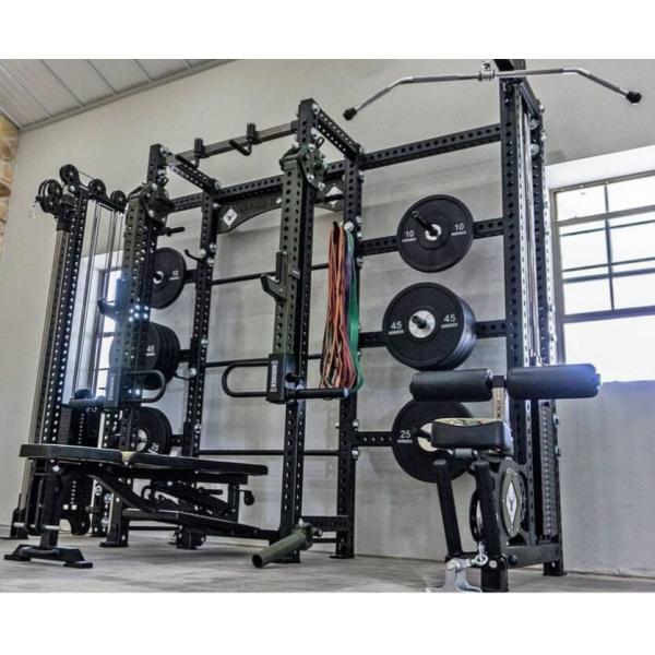 Commercial Fitness Gym Multi-Function Smith and Squat Rack with Weight Stack Machine
