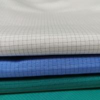 Anti charge statique de polyester de coton de comité technique de grille blanche du tissu 4mm