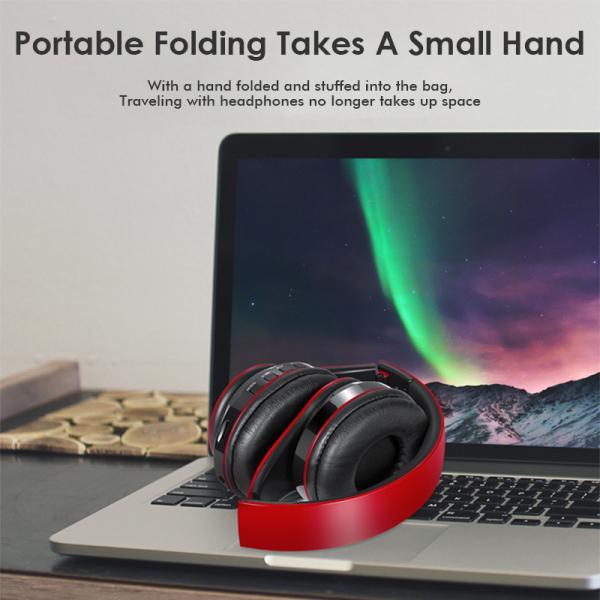 Wireless Headphones Bluetooth Earphone Foldable Adjustable Handsfree Headset with MIC for samsung xiaomi mobile phone