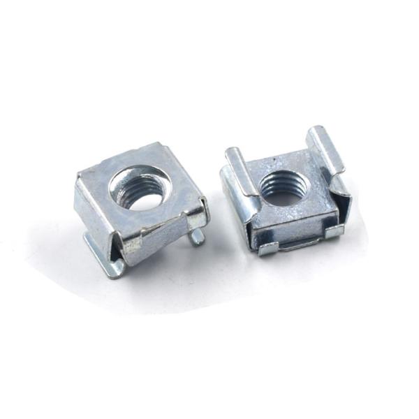 High Strength M6 Cage Nuts Round Holes For Power Distribution Boxes