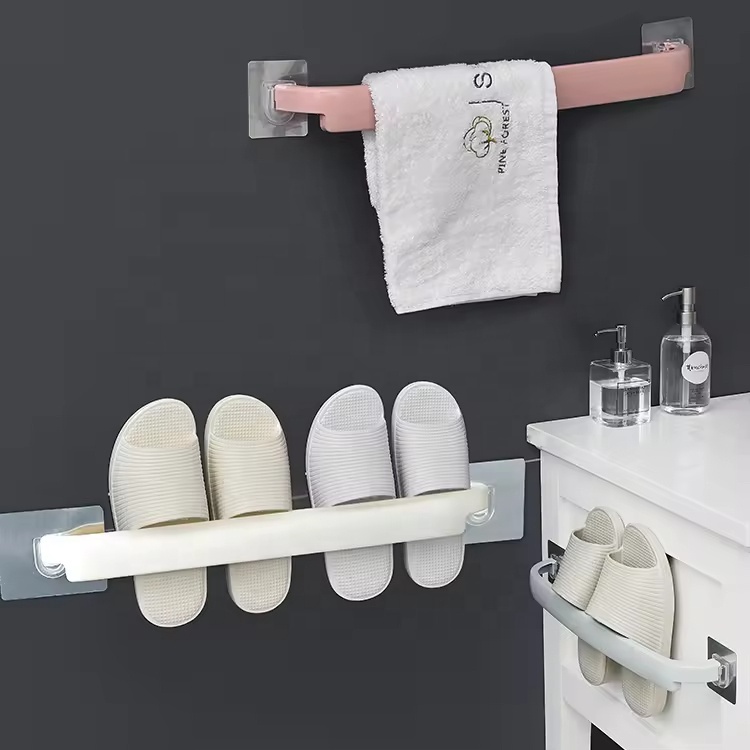 High Quality Factory OEM Wall Mounted Shelf Floating No Drilling Towel Organize Rack for Bathroom