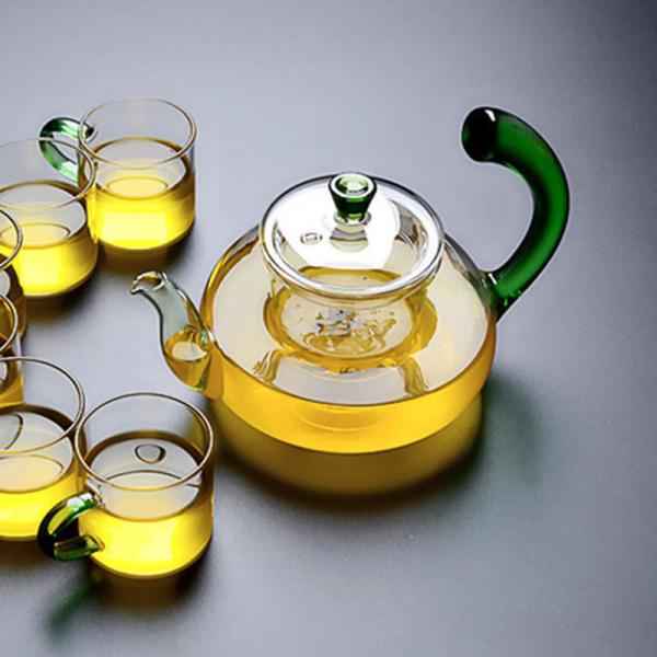 огонь 600ml горя теплостойкий чайник боросиликатного стекла