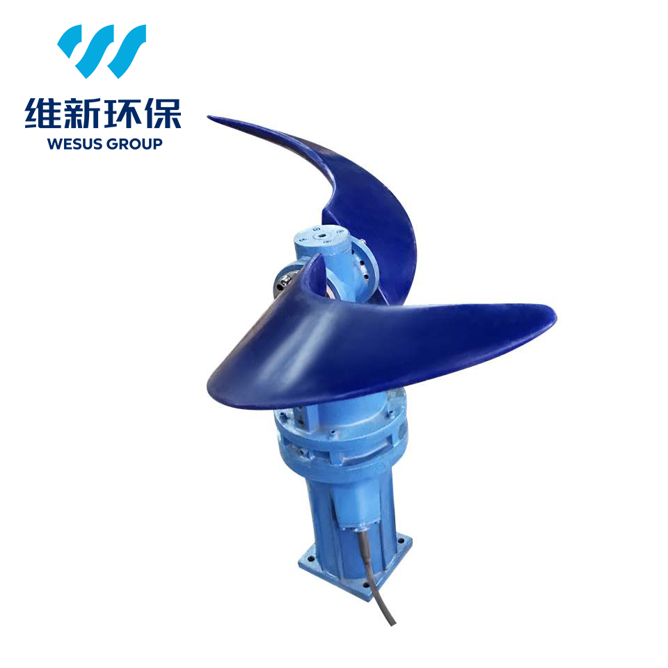Low-Speed Submersible Thruster with Polyurethane Blades for Oxidation Ditch and Sewage Treatment