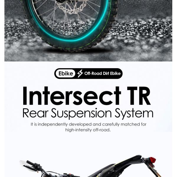 72V Electric Off-Road Motorcycles Max. Speed 80km/h Moto Electrique for Motor Vehicle
