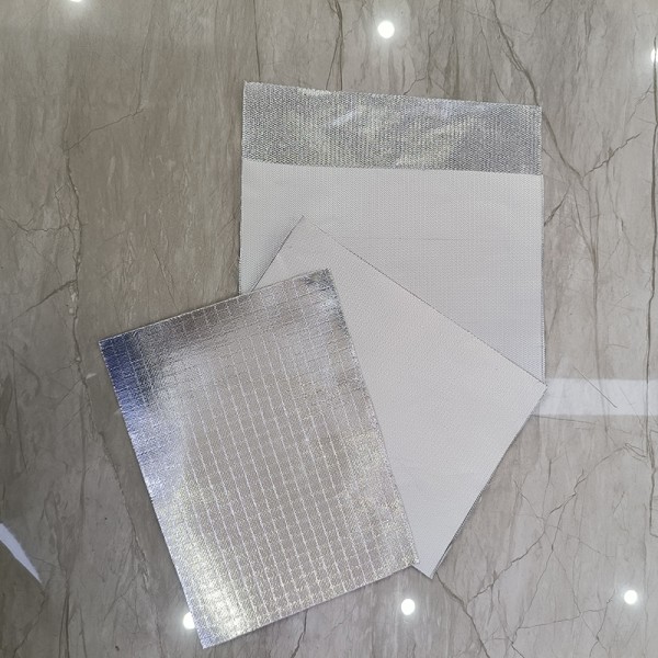 Silicone Rubber Coated Aluminum Foil Fiberglass Cloth Laminated Fireproof