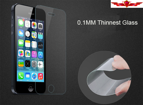 Thinnest 0.1MM 9H US German Schott Tempered Glass Screen Protector For Iphone 5/5C/5S
