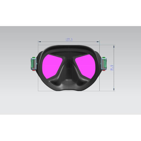 ZMZ Anti-Fog Swimming Goggles Diving Mask and Snorkel Set for Men Women Teenagers Snorkel Mask Set