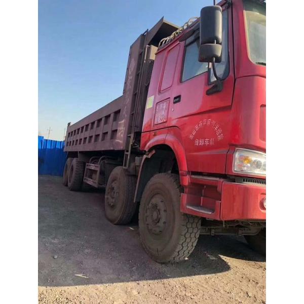 30-40 Tons 12 Wheel Used Dump Trucks Left Hand Drive Euro III Emission