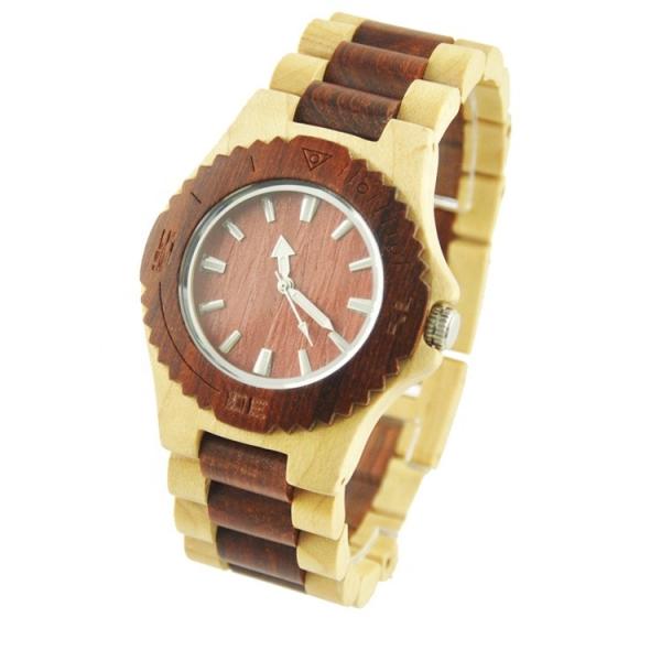 Unisex Japan Movement Wooden Quartz Watch Water Resistant