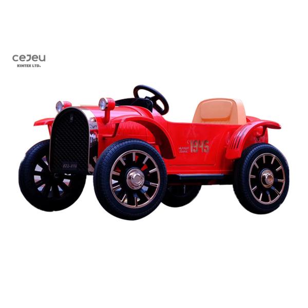 24KG Kids Ride On Toy Car Red Double Seater Vintage Ride On Car