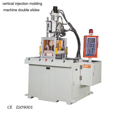 Fabrica de 45T vertical de doble deslizamiento de la mesa de inyección directa de plástico máquina