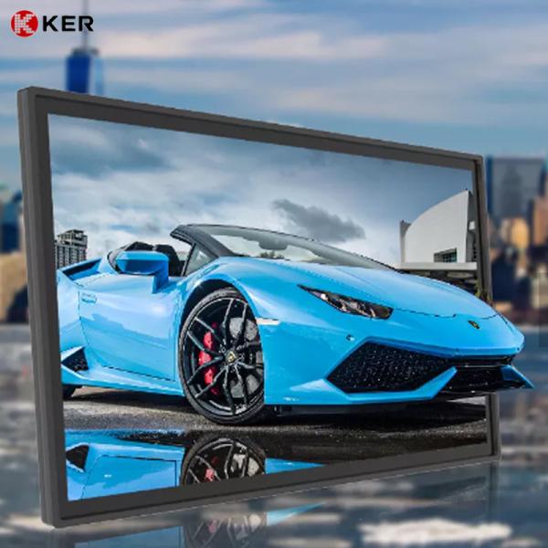 Tela sensível ao toque capacitiva de 55 polegadas para montagem em parede em prédio interno para pendurar sinalização digital LCD