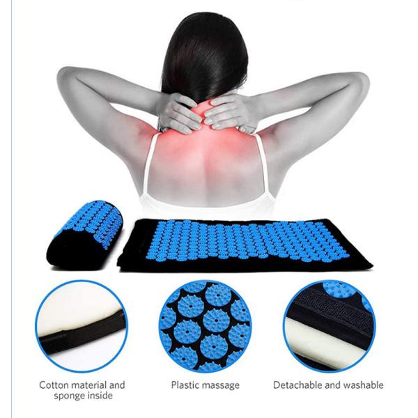 Подушка точечного массажа циновки 50pcs точечного массажа Брауна белья естественная для головных болей