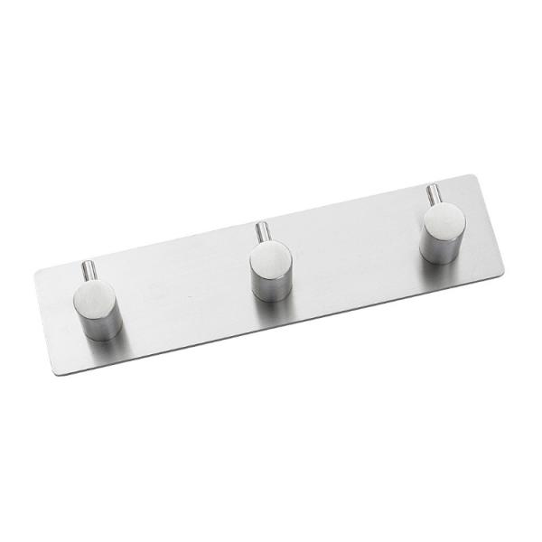 Aluminium Coat  Double Robe Hook Self Adhesive Shower Curtain Hooks