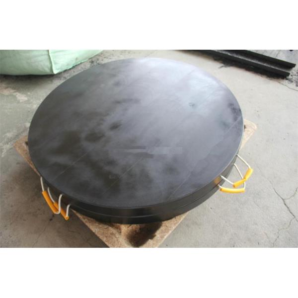 Engineering Plastic Black Round Ground Bearing HDPE Pump Truck Outrigger Pad