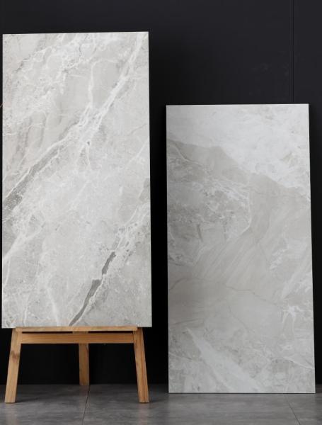 Telha de mármore lustrada resistente química da porcelana 24 x 48 x 0,47 polegadas