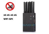 WiFi 2.4G 5.8G GPS 2G 3G 4G 8 une o jammer móvel portátil do sinal