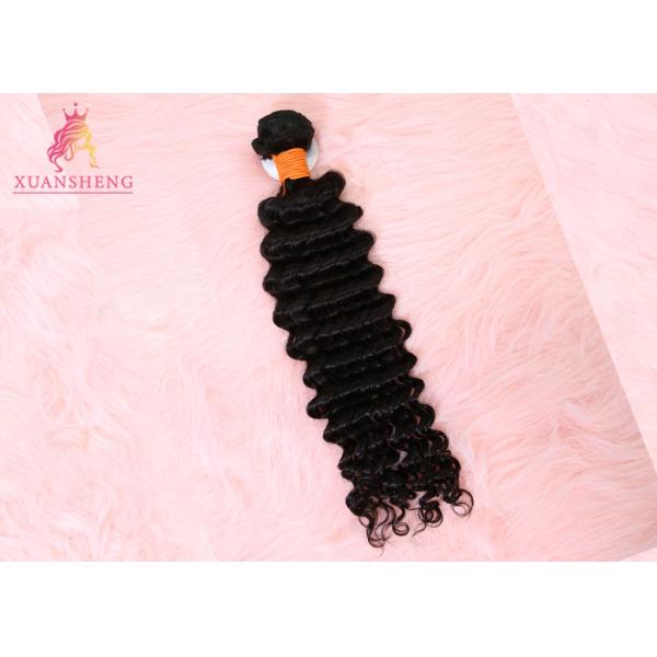 100% Unprocessed Virgin Human Hair Deep Wave Hair Extensions Tangle Free