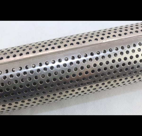 Custom Length Perforated Stainless Steel Tube Round Holes For Chemical Industry