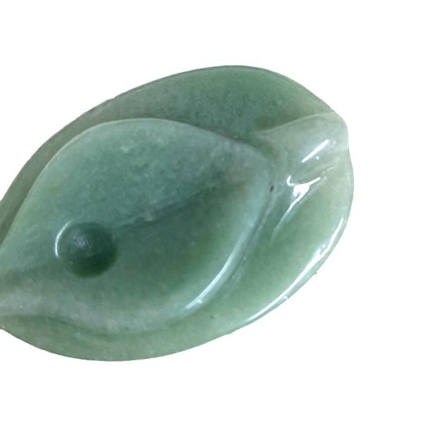 Jade Vagina Carving Craft Green Natural Healing Fluorite Spirituality Reiki Women Flower Figurine for Products