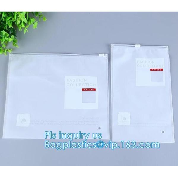 PVC Zipper Slider Bag For Travelling Grocery Packaging, slider zipper pvc packing documents bags, Women Waterproof Cosme