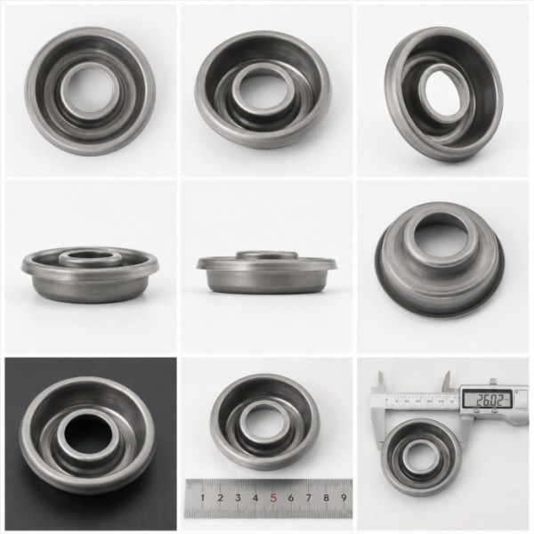 Precision Sealing Flange with ±0.02mm Tolerance for Motor End Covers via Multi-Stage Deep Drawing in SUS304/316 Stainless Steel