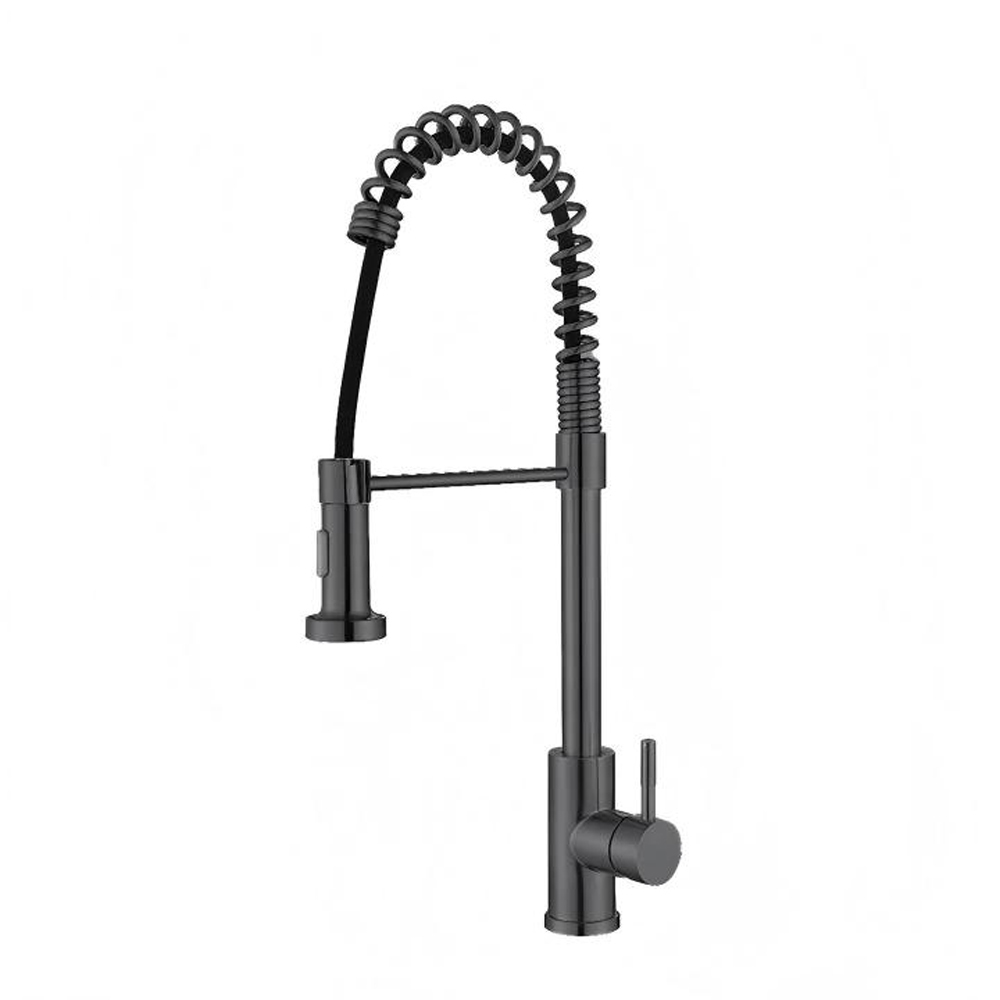 Pull-out Kitchen Faucet Featuring 304 Stainless Steel and 35mm Ceramic Cartridge with Brushed Surface Finish for Longevity