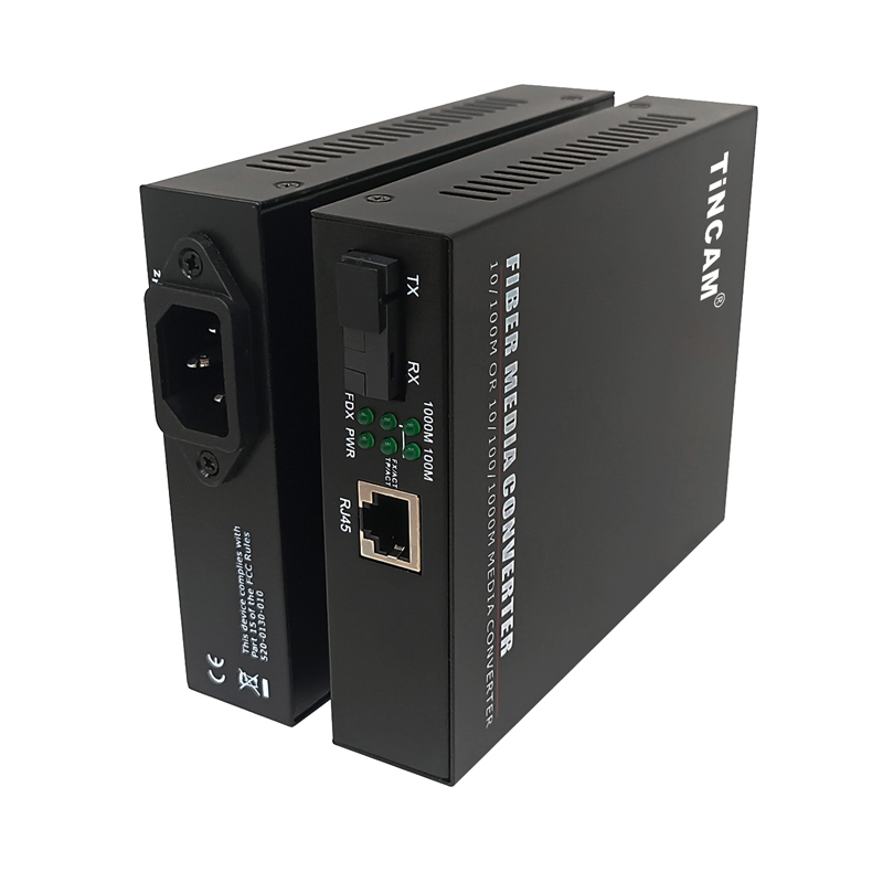 TiNCAM 10/100/1000M single mode single fiber SC 20KM Internal power supply Fiber
