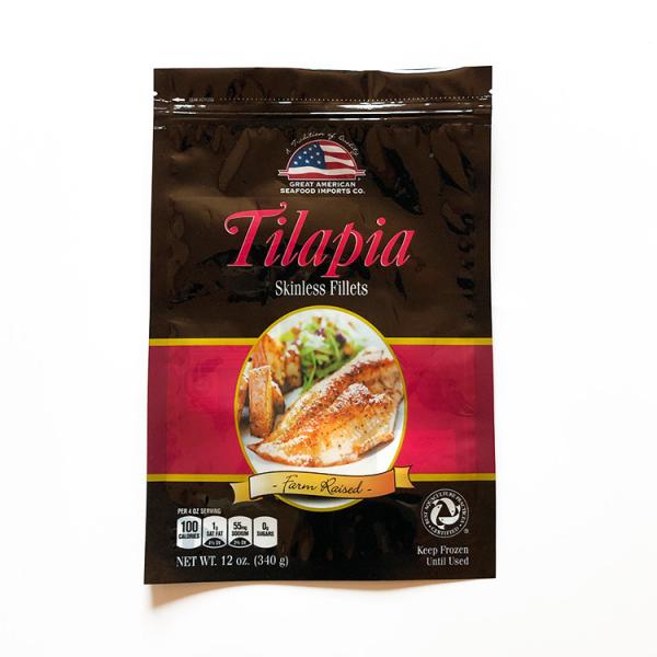 60 microns thickness package plastic bread packaging customized stand up pouch bag