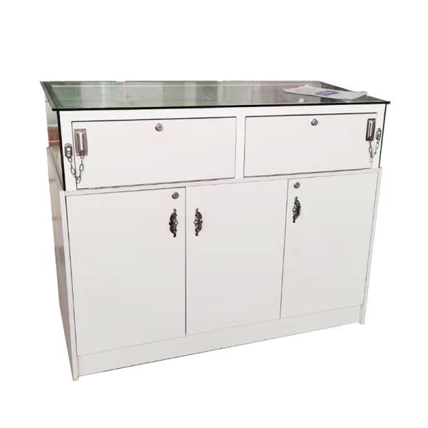 Retail Shops Customized Mirror Jewelry Display Cabinet with Luxury Wood Finish