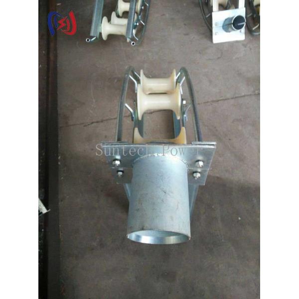 MC Nylon Wheels Cable Laying Roller 3 Sheaves Roller For Cable Laying