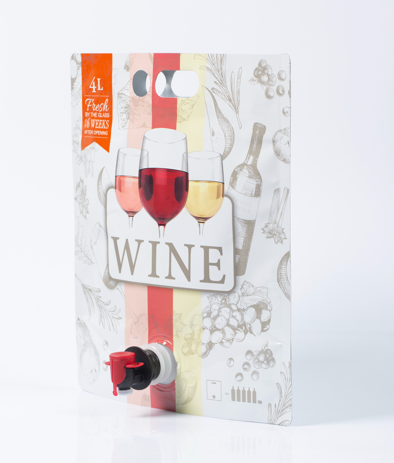 Aseptic Wine Juice Pouch Aluminum Foil Durable Wine Packaging