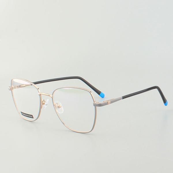Polygon Eyewear Stainless Steel Metal Optical Frame for Women