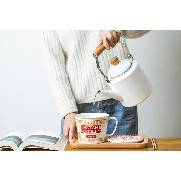 Sustainable Ceramic Instant Noodle Bowl , Porcelain Ceramic Ramen Bowl Set