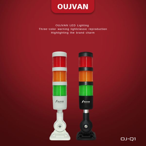 Feu de signalisation LED pour machine-outil, tour lumineuse, angle de faisceau 360°, IP53, 50 000 heures