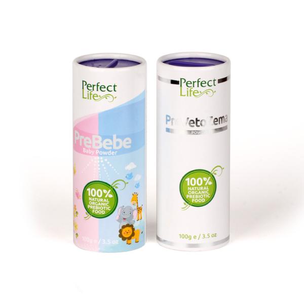 Серебряная фольга печатая пробку зеленой бумаги упаковывая для косметического порошка