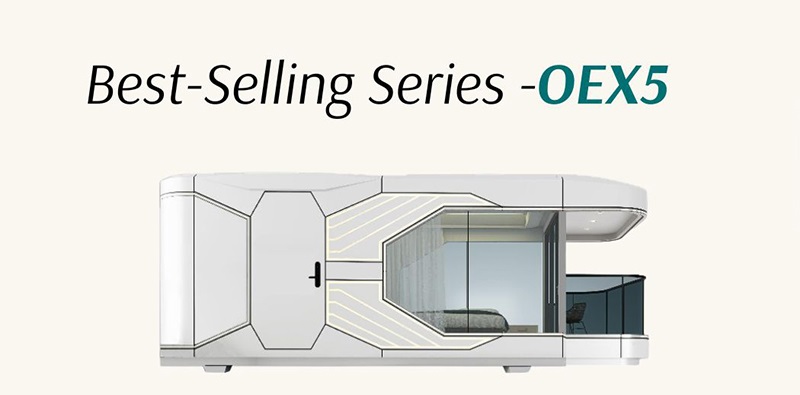Modern Space Capsule Cabin Hotel Container Home Pod Outdoor Movable Soundproof Eco Friendly Tiny Luxury