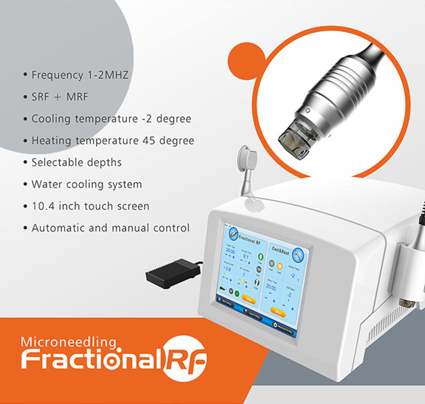 машина частичной RF глубокой жары 4 рук красоты Microneedling лицевая